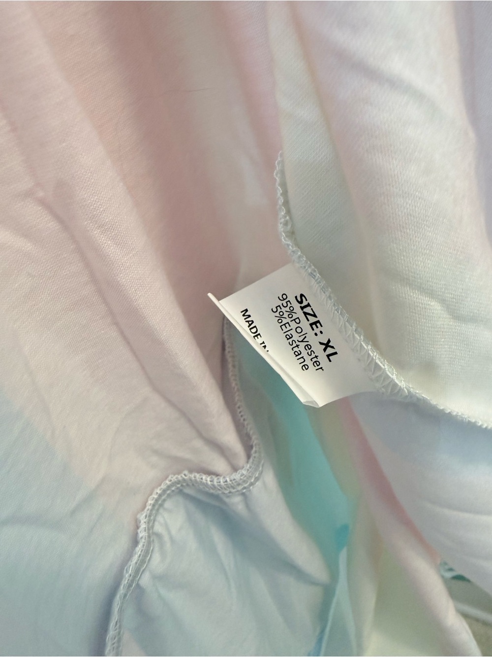 Women’s Pastel Rainbow Tiered V-Neck Dress - Picture 2 of 2
